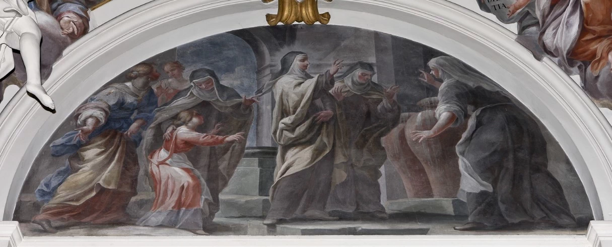 Dipinto murale con un Miracolo